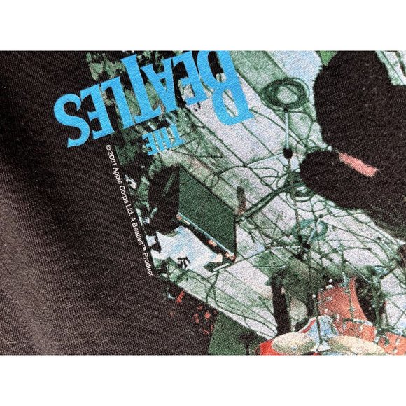 VINTAGE THE BEATLES 2001 TENNESSEE RIVER LAST CONCERT T SHIRT SIZE XL APPLE CORP - Picture 7 of 8